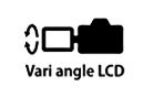 Vari-angle 70D LCD Screen