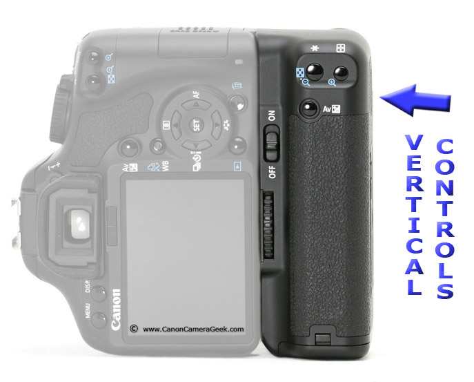 Canon BG-E9 Grip in Vertical Position