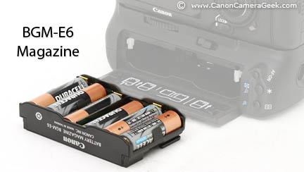 Canon BGM-E6 Battery Magazine for BG-E7 Battery Grip