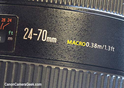 Canon EF 24-70mm f/2.8 Macro Lens