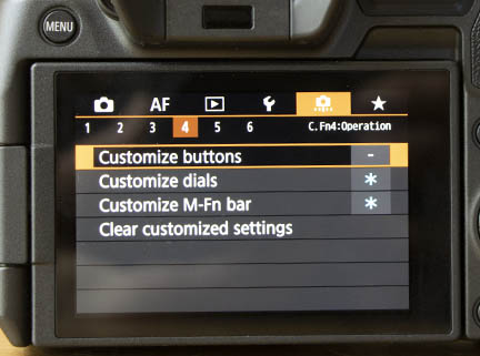 customize EOS R Dials Buttons