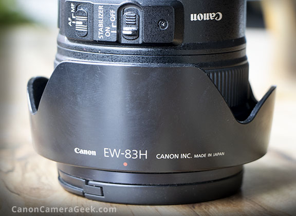 Canon EW-83H lens hood