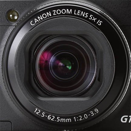 Close-up photo of Canon G1X Mark II Lens