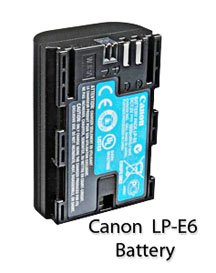 Canon LP-E6 battery for Canon 60D