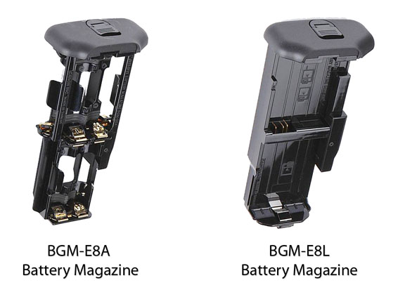 Canon Battery Grip Magazine Comparison Photo