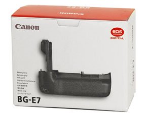 The Canon BG-E7 Battery Grip doubles your shooting capacity, gives you vertical orientation controls, and makes you look like a pro shooter