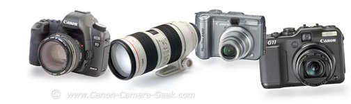 Canon camera reviews-montage of canon cameras
