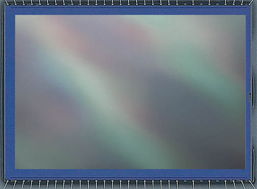 Canon Digital Camera Sensor Close-up