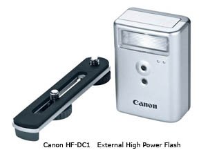 Canon external flash for Powershot Elph