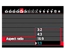 Canon 70D Multi Aspect Ratio Settings