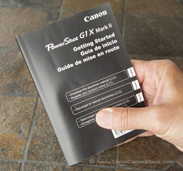 Canon G1X Mark II Manual