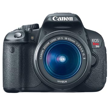 Front view of Canon Rebel 4ti Camera