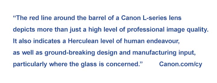 Canon Red L lens marking quote