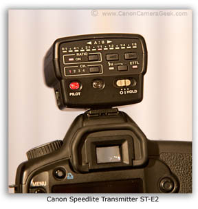 Canon speedlite transmitter st-e2