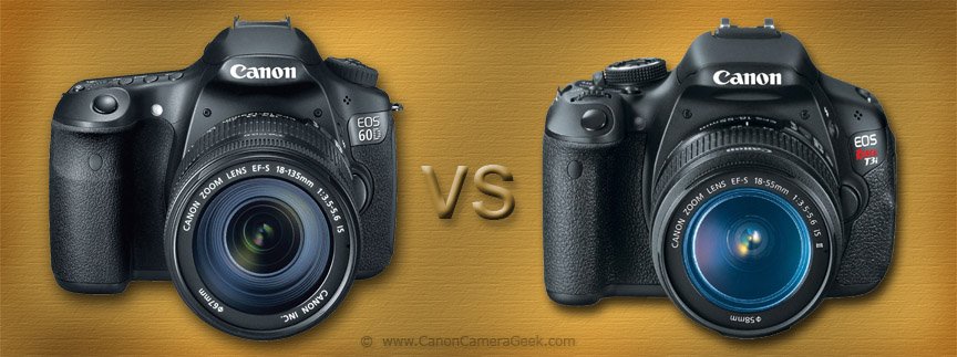 Canon T3i vs 60D Comparison