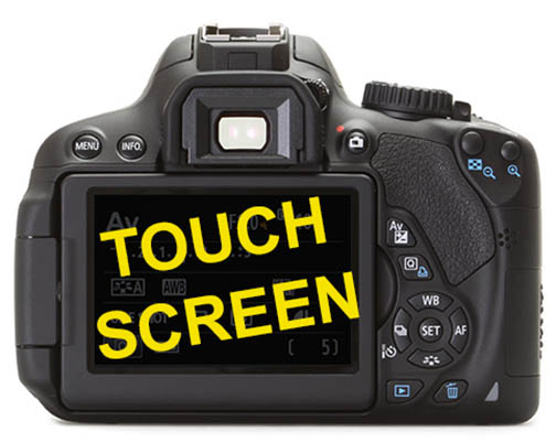 Canon t4i touch screen