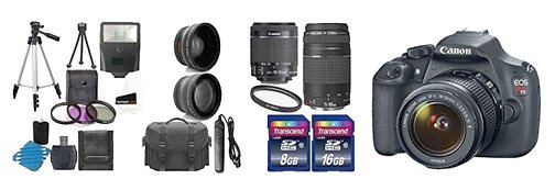 Canon Rebel t5i Camera Kit With Accessories