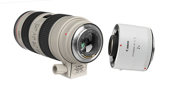Canon teleconverter and 70-200mm lens