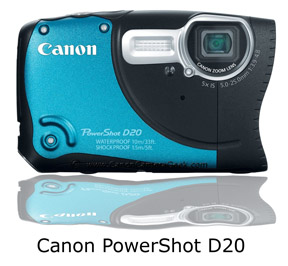 Canon waterproof  PowerShot D20 Camera