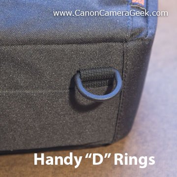 Camera bag D-rings