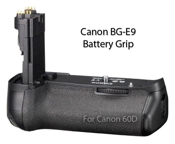 Canon battery grip BG-E9 -Diagonal view