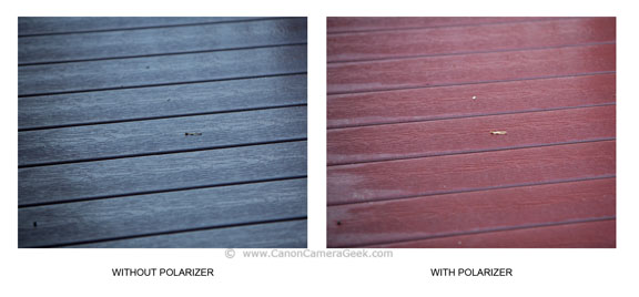 Dramatic Difference in Color When Using a Polarizing Filter