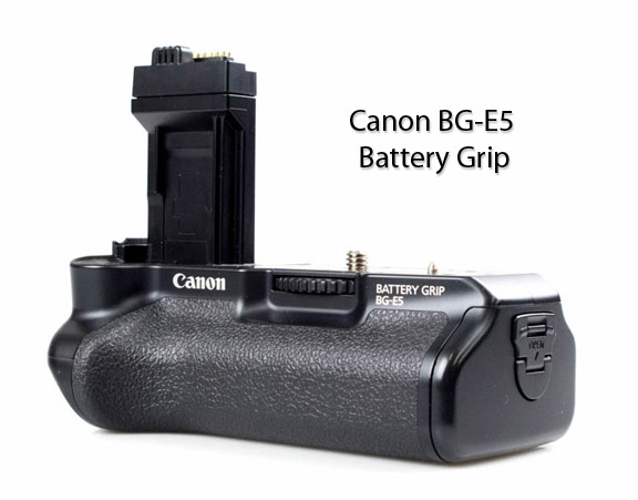 Compatibility table. The Canon BG-E5 Battery Grip fits the Canon 450D, 500D, 1000D, also known as the Canon Rebel XSi, Canon EOS T1i, Canon EOS Rebel XS