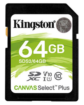 Kingston 64GB SD Memory Card