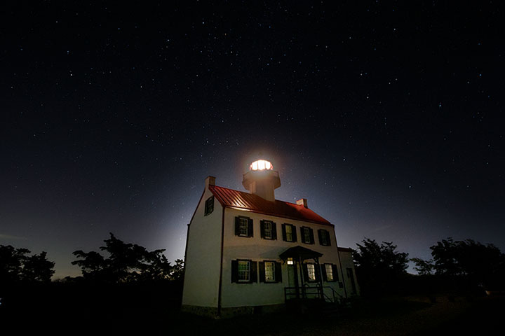 Lighthouse landscape ultra wide lens