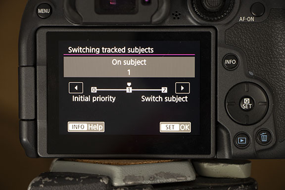 R7 Tracking switching sensitivity R7 Tracking switching sensitivity
