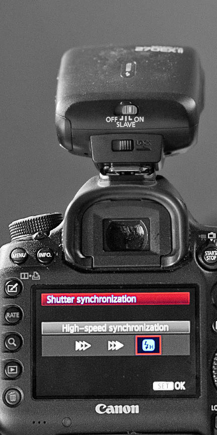 Canon 5D Mark III - Shutter Speed Synchronization Setting