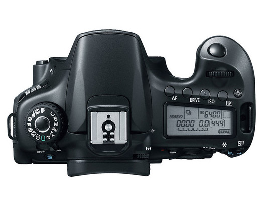 Top View of Canon EOS 60D Camera