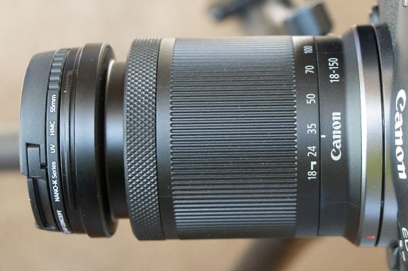 UV filter for Canon RF-S 18-150 lens