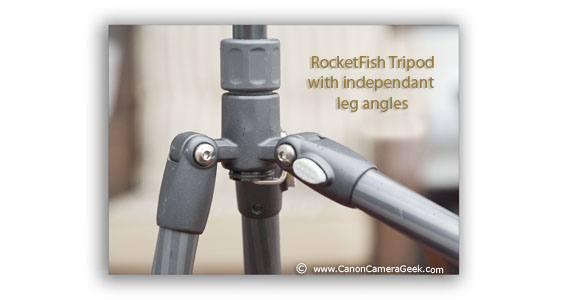Independently angled tripod legs