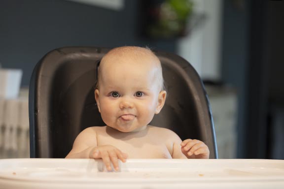 Baby headshot portrait