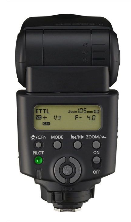 Back view of Speedlite 430EX-II flash