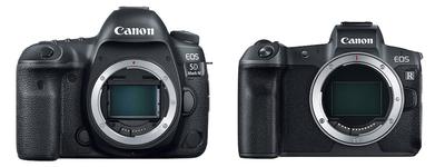 Canon 5d Mark IV - EOS R Size Comparison