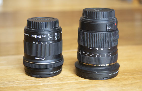 Objectifs EF-S de Canon vs Tamron EF