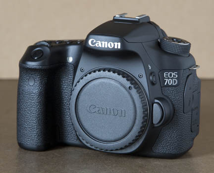 Front view of Canon EOS 70D