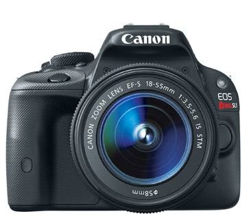 Front view of Canon Rebel SL1 Camera