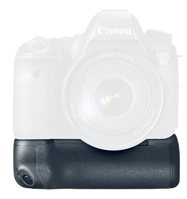 Front View of Canon 6D Battery Grip