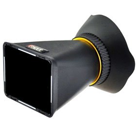 Get a better brighter look at your LCD screen with a loupe viewer