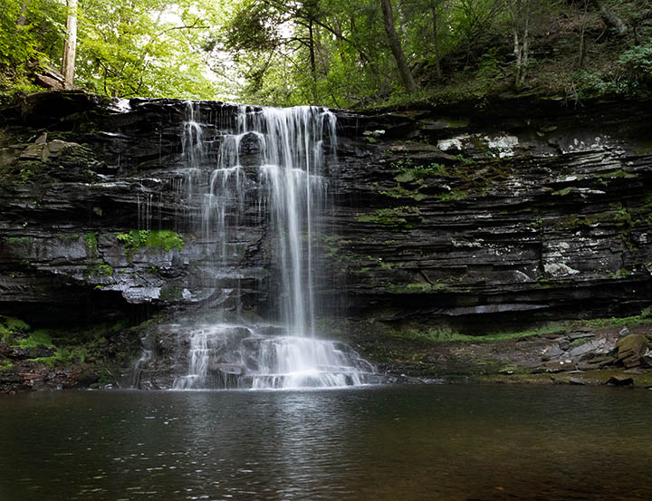 1/3 second shutter speed waterfall