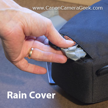 Camera bag rain cover