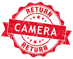 Returned camera stamp