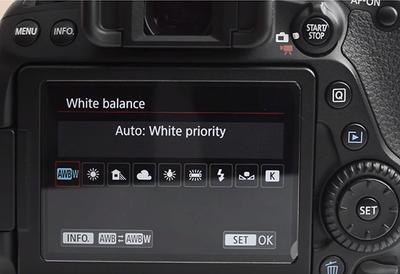 80D White Balance Menu