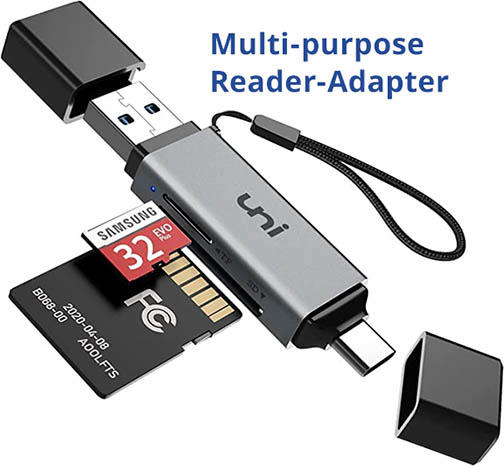 SD Memory Card USB C  Reader/Adapter