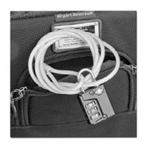 Camera bag with lock