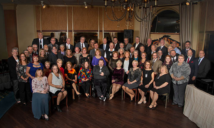 Wide angle group portrait